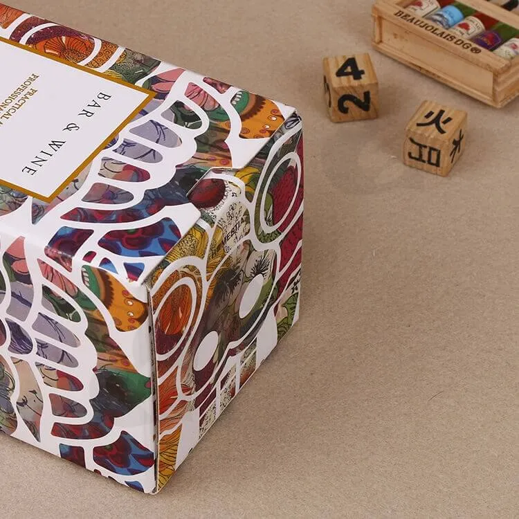 Custom Printed Corrugated Box For Barware side view three