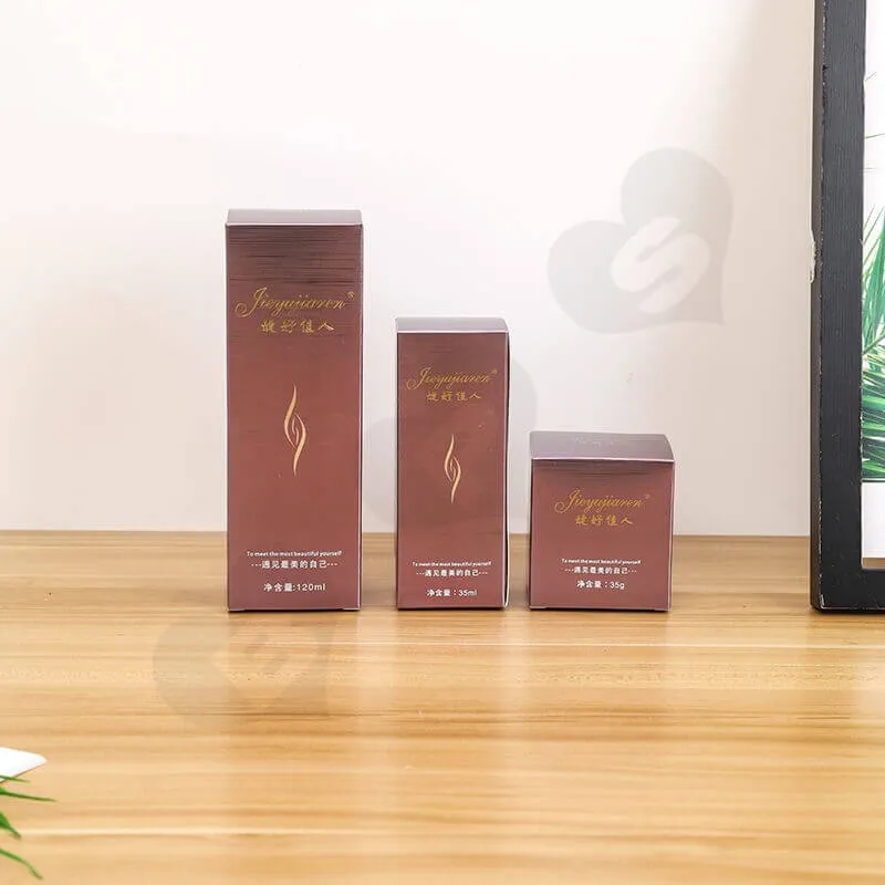 Custom Printed Cosmetic Tuck End Box side view one