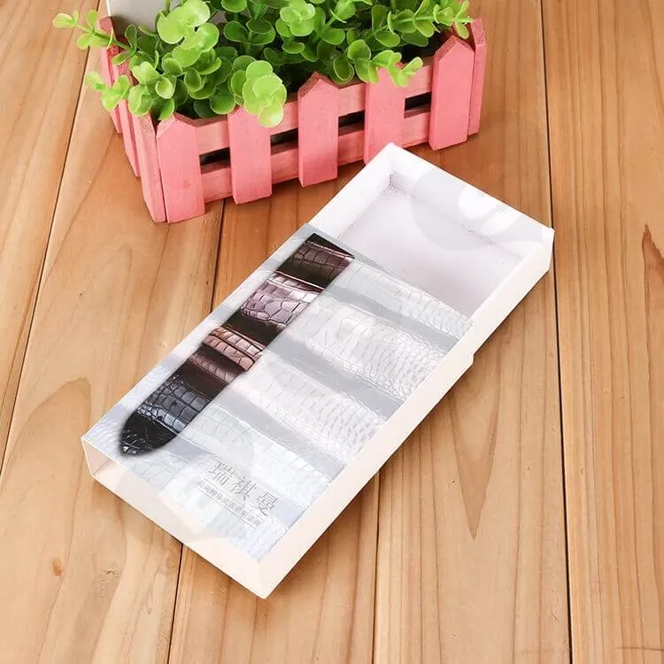 Custom Printed Drawer Box For Leather Belt side view one