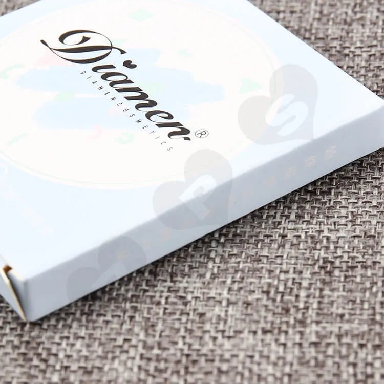 Custom Printed Facial Mask Box side view four