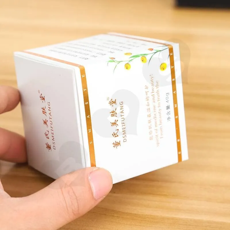 Custom Printed Folding Carton For Body Lotion side view four