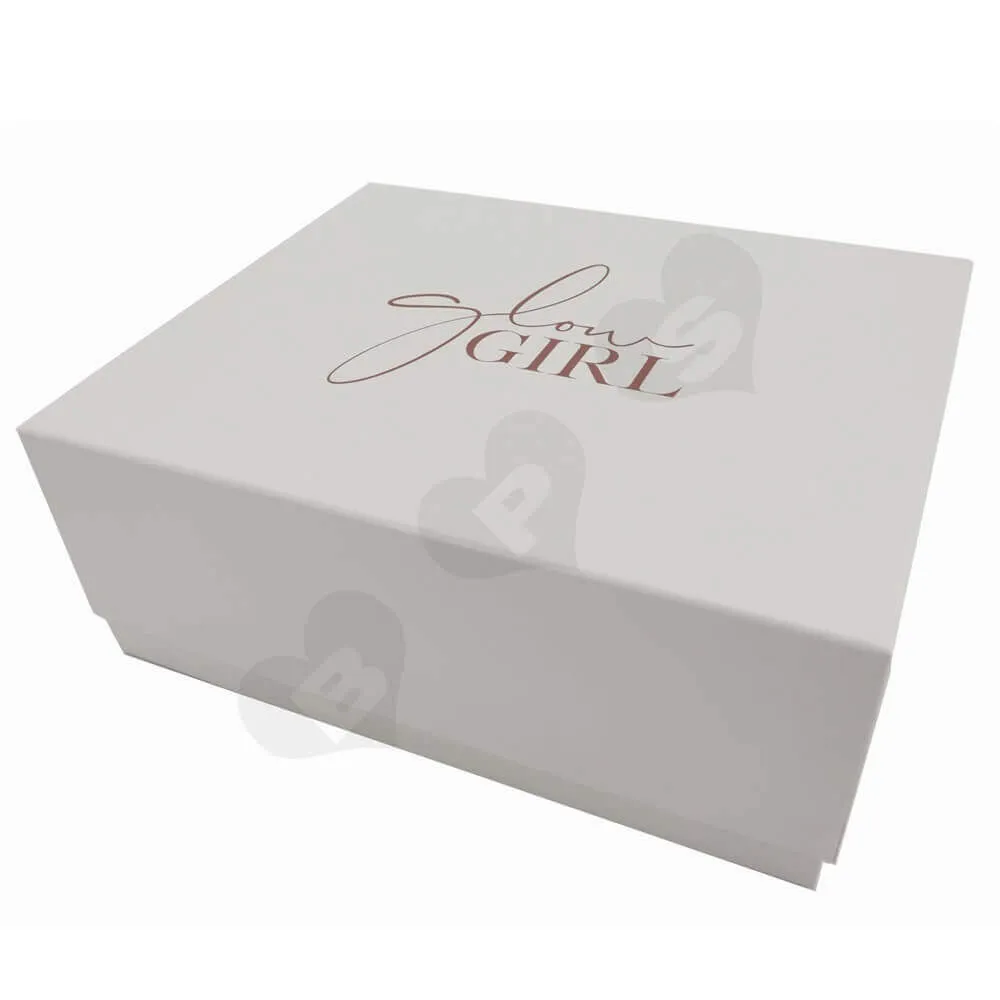 Custom Printed Garment Gift Boxes Side View Two
