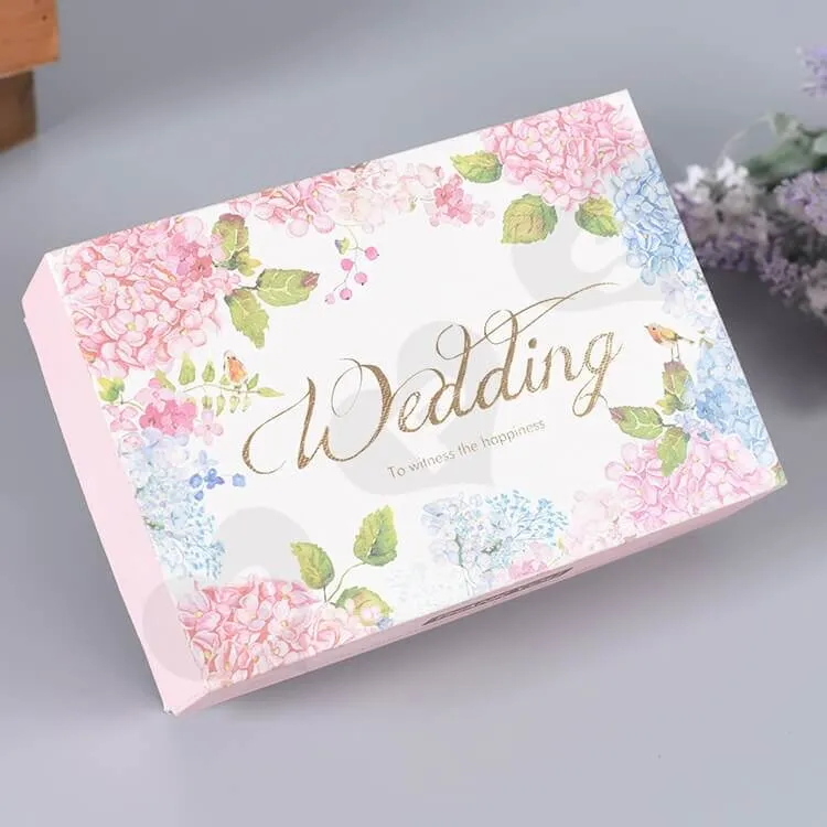 Custom Printed Gift Box For Wedding Perfume side view four