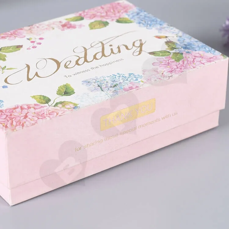 Custom Printed Gift Box For Wedding Perfume side view three