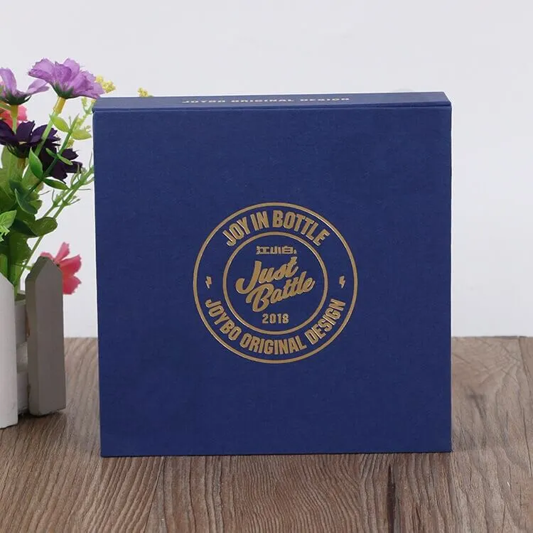 Custom Printed Magnetic Closure Gift Box For Medal side view two