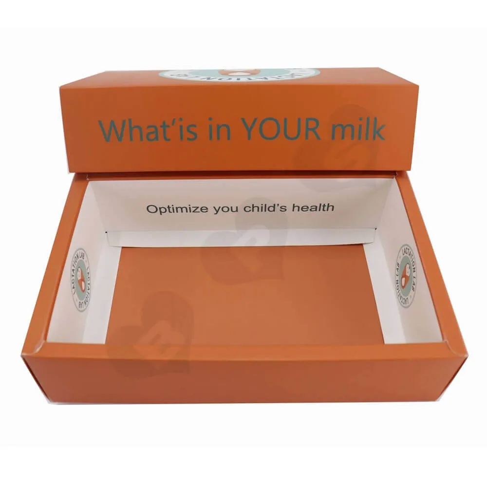 Custom Printed Paperboard Nutrition Packaging Drawer Box side view three