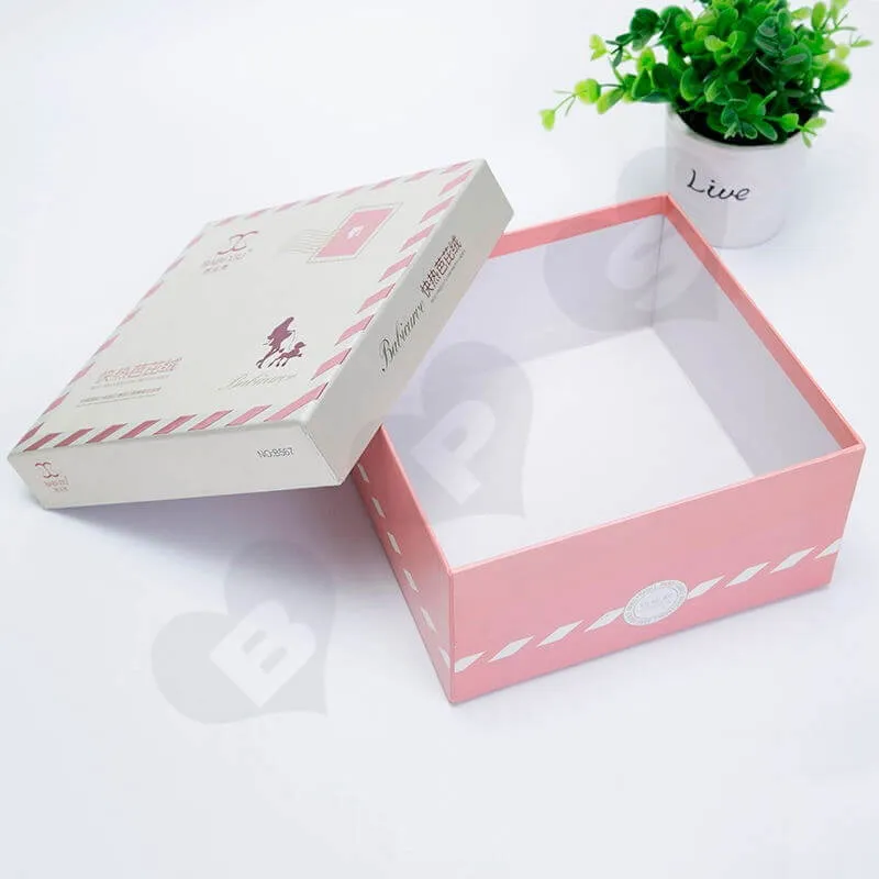 Custom Printed Rigid Box With Exposed Base For Underwear side view two