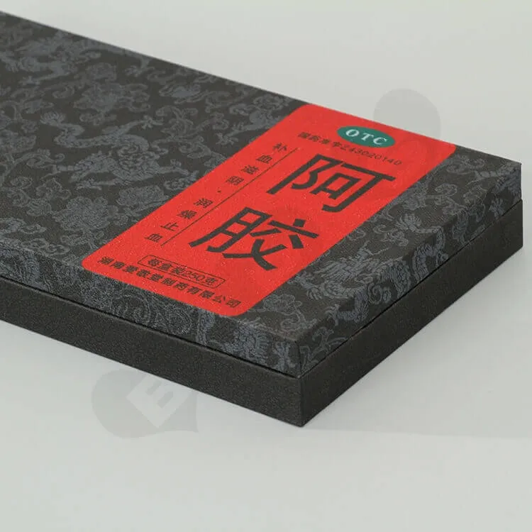 Custom Printing Cardboard Box For Donkey-hide Gelatin side view three