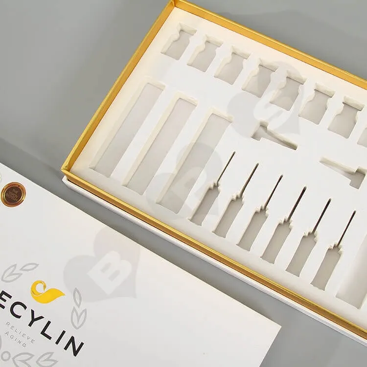 Custom Printing Cardboard Box For Skin Repair Kit Bottle side view two
