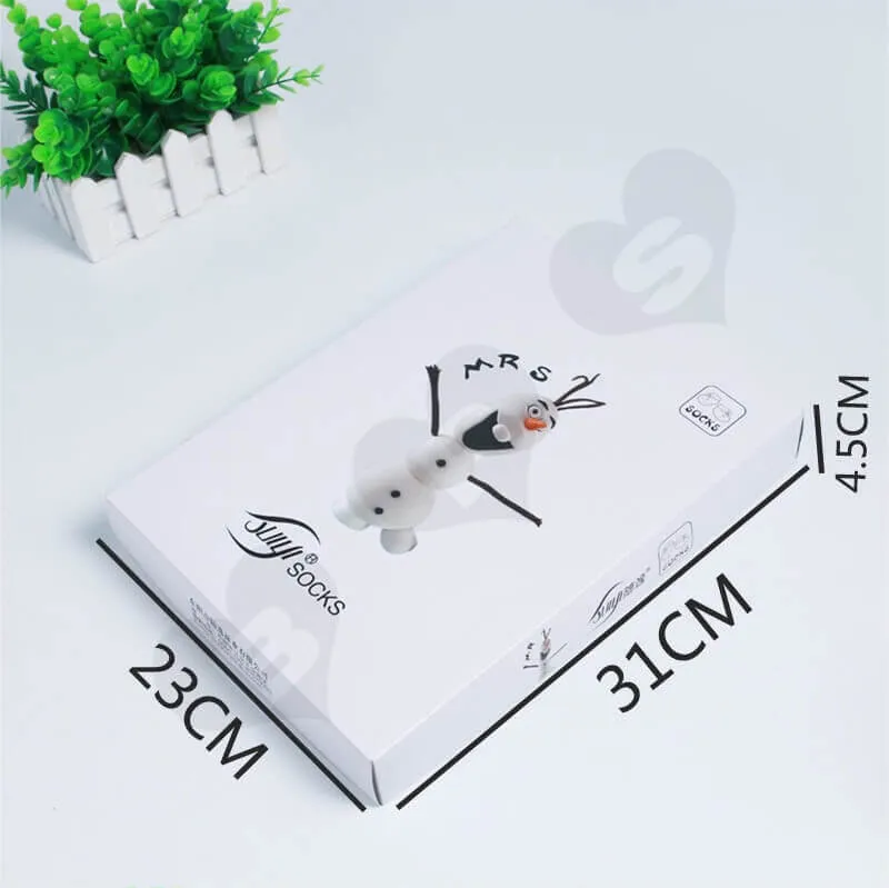Custom Printing Cardboard Box For Socks side view three