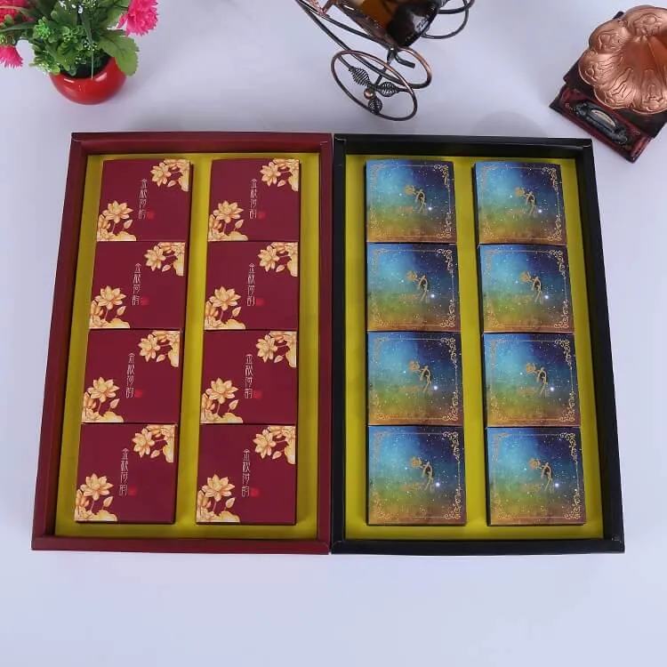 Custom Printing Cardboard Gift Box With Paper Bag For Cakes side view five