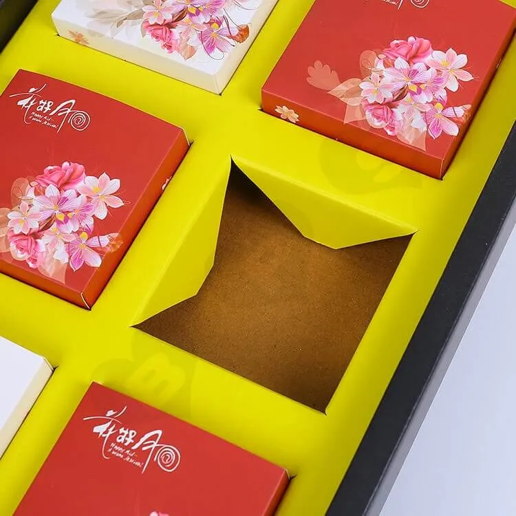Custom Printing Cardboard Gift Box With Paper Bag For Cakes side view seven