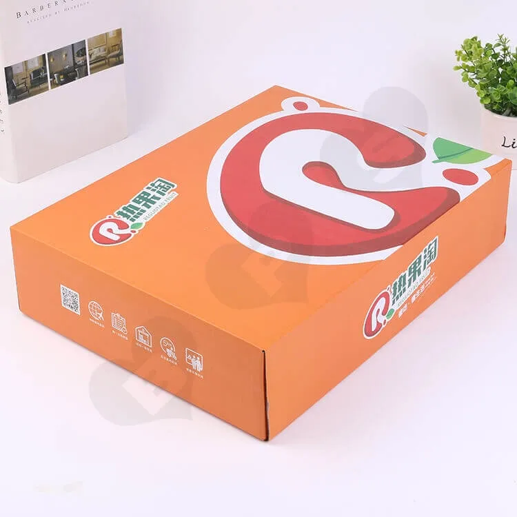Custom Printing Corrugated Fruit Shipping Box side view three