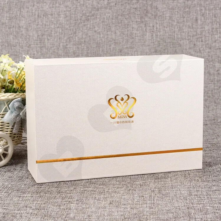 Custom Printing Cosmetic Drawer Box For Makeup Remover side view four