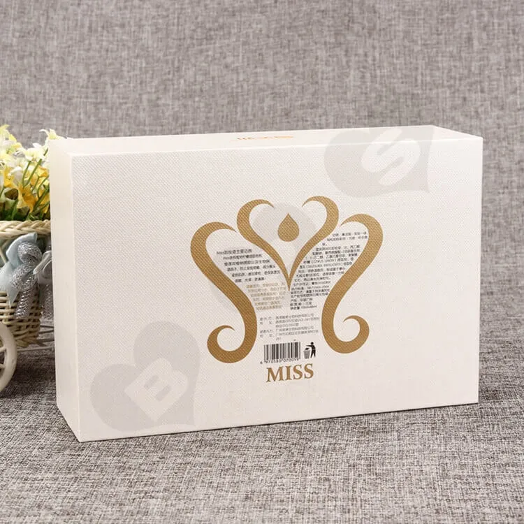 Custom Printing Cosmetic Drawer Box For Makeup Remover side view one