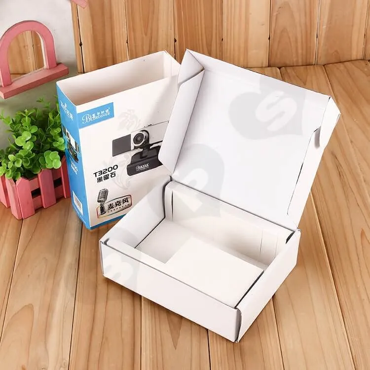 Custom Printing Mailer Box With Cardboard Sleeve For Wireless Camera side view one