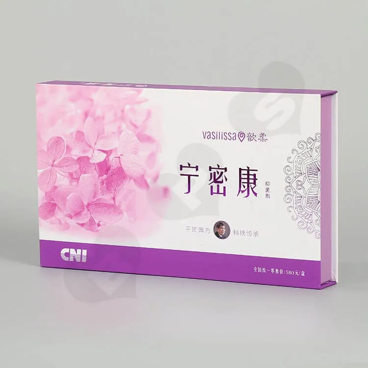 Custom Printing Matte Lamination Gift Box For Drug side view three