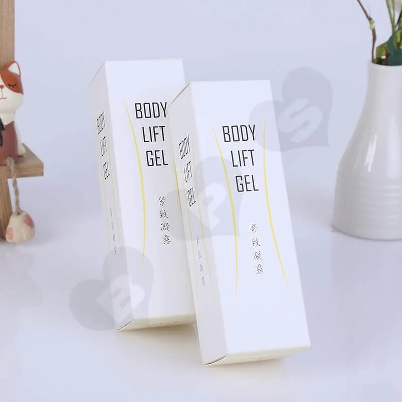 Custom Printing White Paperboard Cosmetic Box side view one
