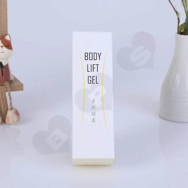 Custom Printing White Paperboard Cosmetic Box side view three