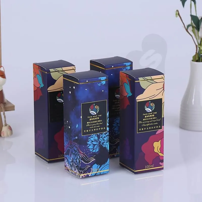 Custom Retail Packaging Box For Cosmetic Products side view one