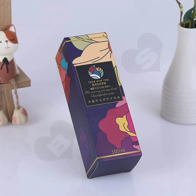 Custom Retail Packaging Box For Cosmetic Products side view three