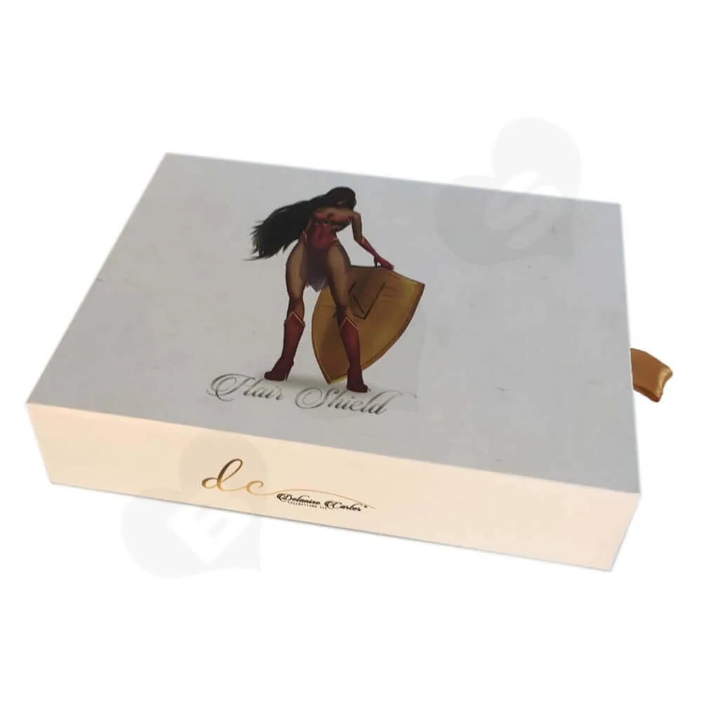 Custom Rigid Wig Drawer Box side view three