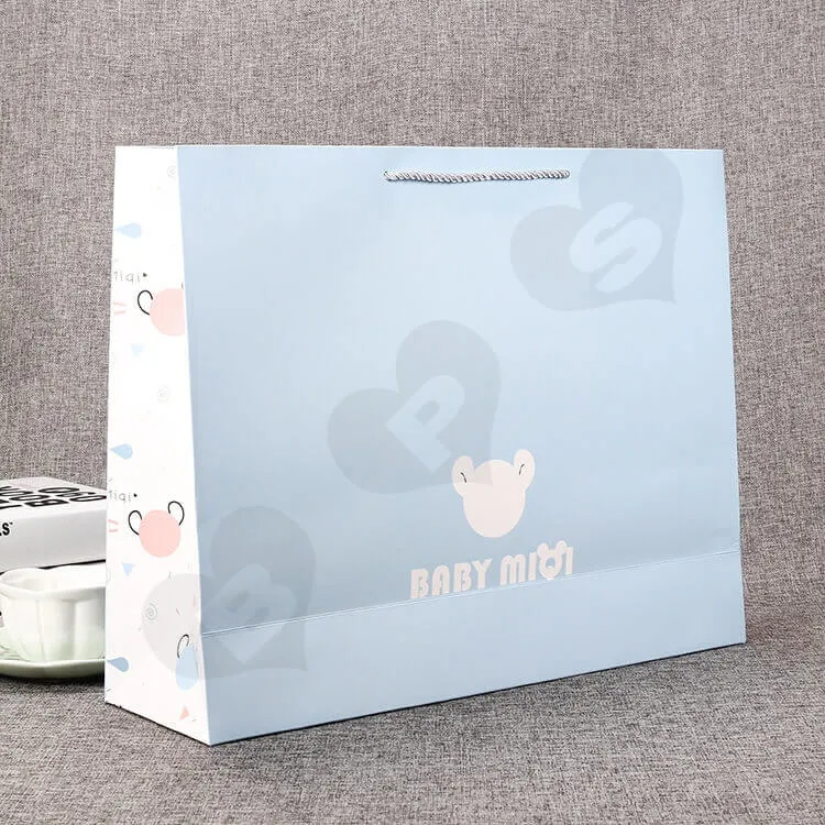 Custom Shopping Bag For Baby Clothes side view five