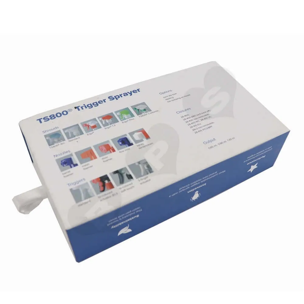 Custom Trigger Sprayer Packaging Boxes sideview two