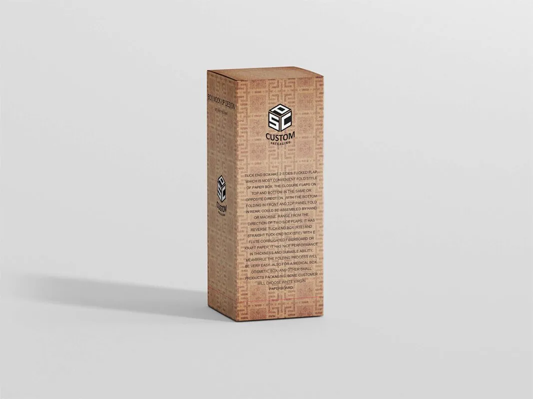 Custom Tuck End Paper Box Mockup Design 4