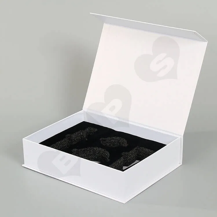 Custom White Printed Gift Box For Cosmetic side view two