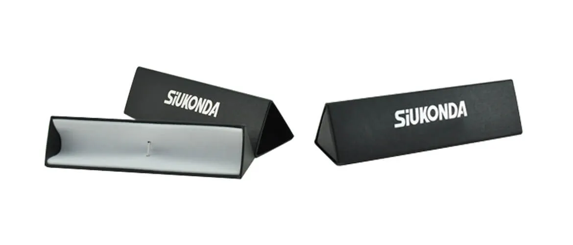 Custom made special triangle shaped drawer style gift box for a pen