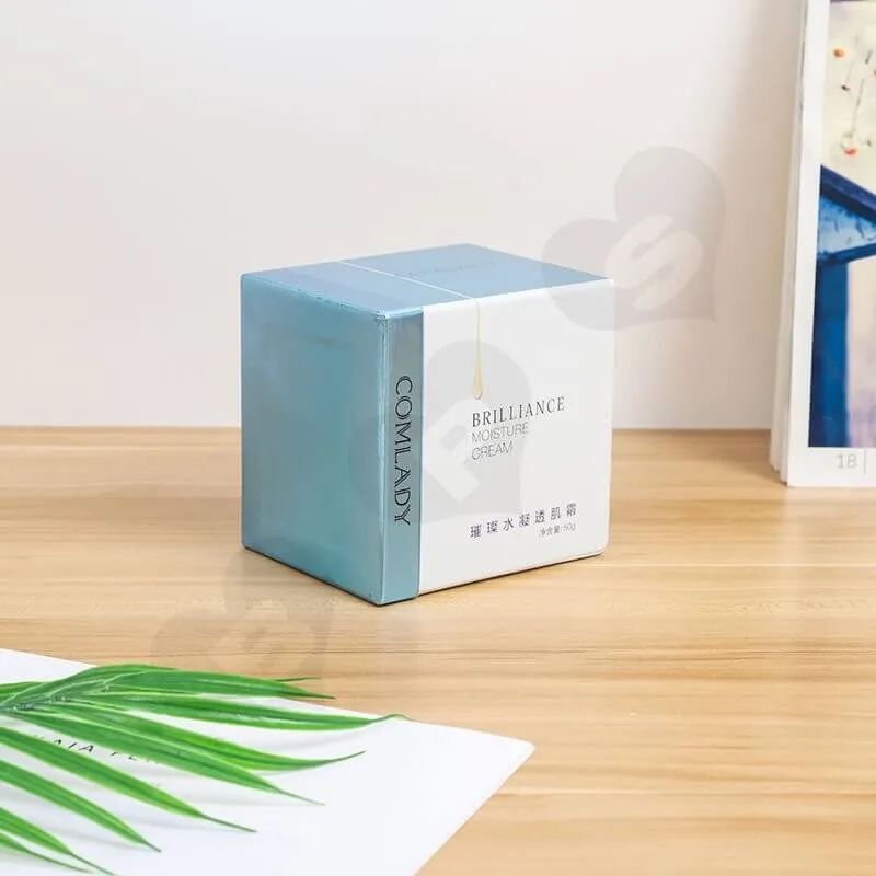 Customized Cardboard Gift Box For Moisture Cream side view one