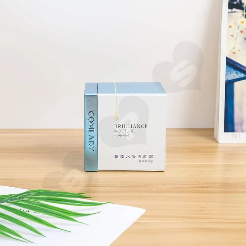 Customized Cardboard Gift Box For Moisture Cream side view two