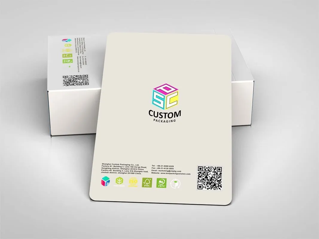 Customized Color Box With Printed Card