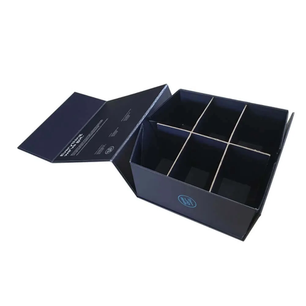 Customized Foldable Fabric Swatch Card Packaging Rigid Box side view seven