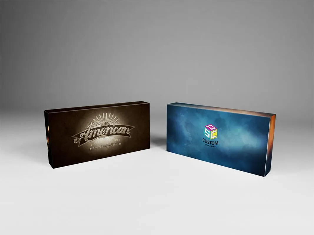 Customized Magnetic Closure Rigid Box Mock Up