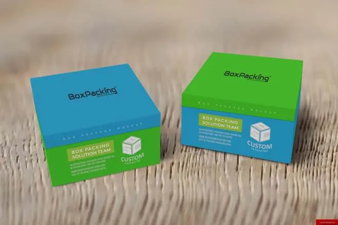 Customized Mug Gift Box Mock Up