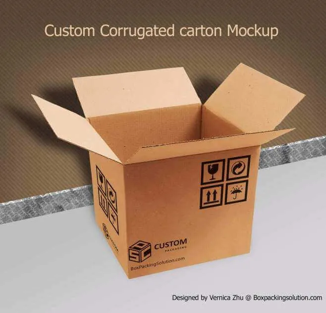 Customized Packaging Carton Box Mock Up Service