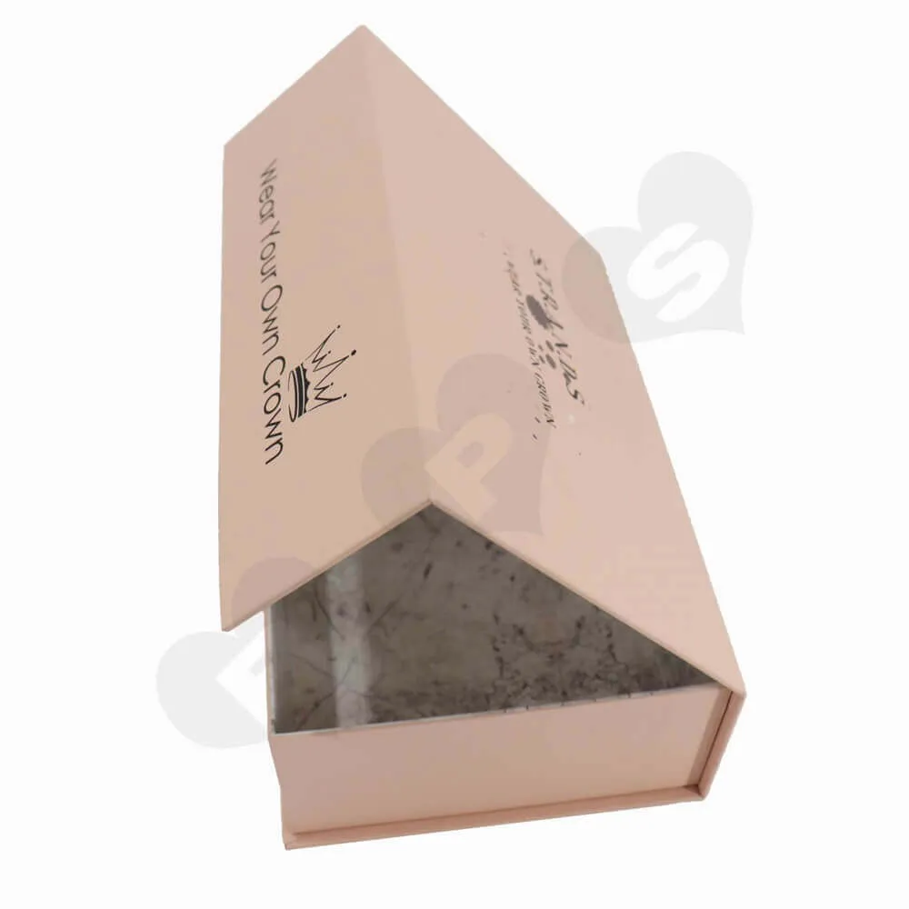 Double Side Printed Hair Extension Packaging Boxes side view two