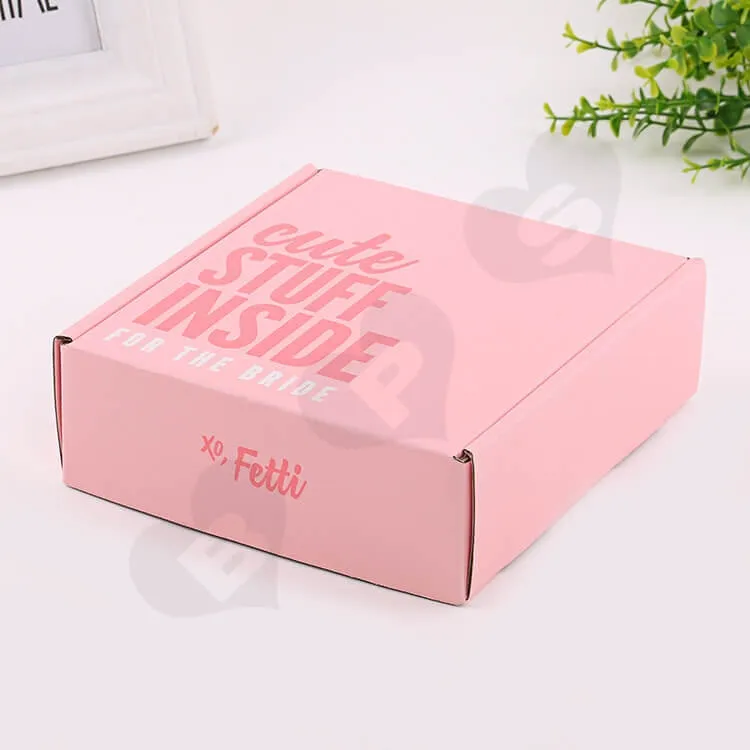 Double Side Printing Corrugated Box For Party Gift side view four