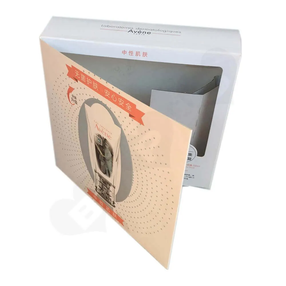 Facial Cleanser Paperboard Box clear plastic window patching (4)