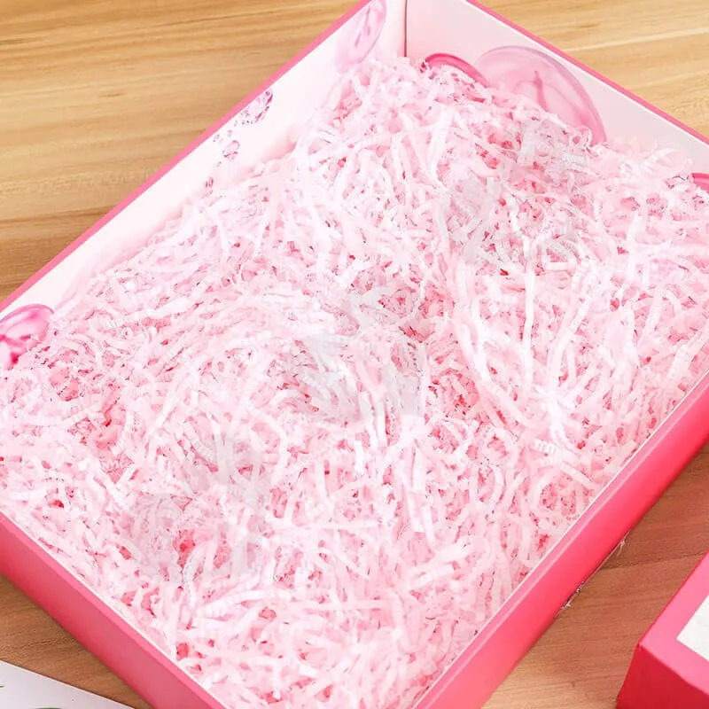 Fashion Pink Cardboard Box For Cosmetic Set side view three