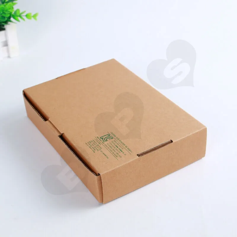 Flexo Printing Kraft Mailer Box For Electronic Products side view three