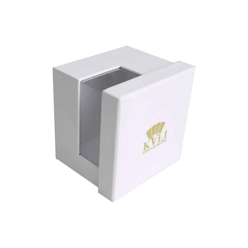 Foil Stamping Lift Off Lid Box With PVC Window