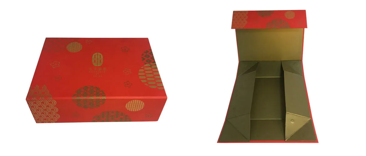 Foil stamped logo collapsible box for essential oil