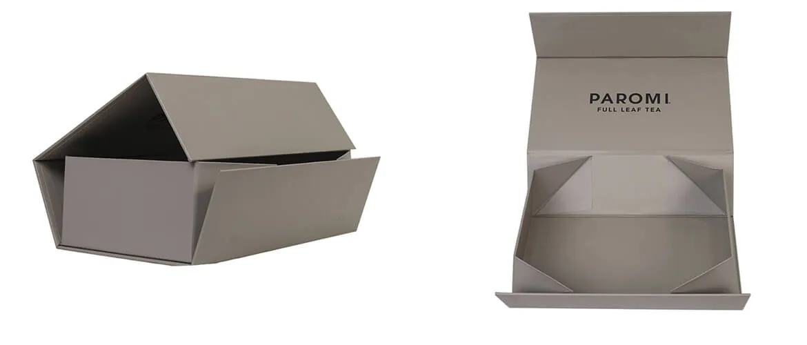 Foldable gift box for organic tea