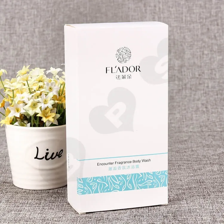 Fragrance Body Wash Packaging Box side view one