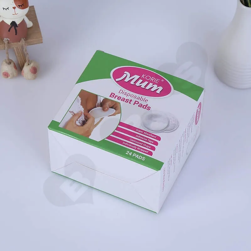 Full Color Printing Retail Box For Breast Pad side view two