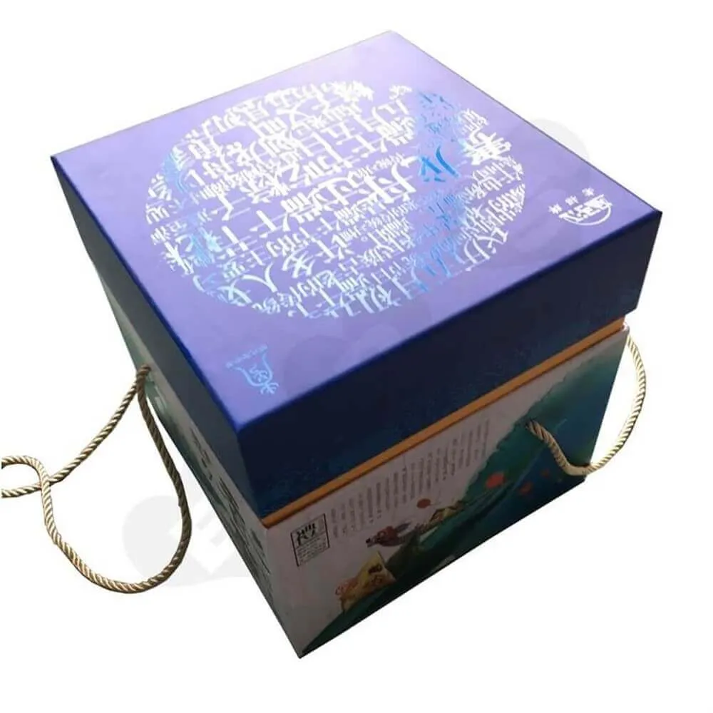 Full Over Spot Uv Varnished Tea Gift Box Side View Four