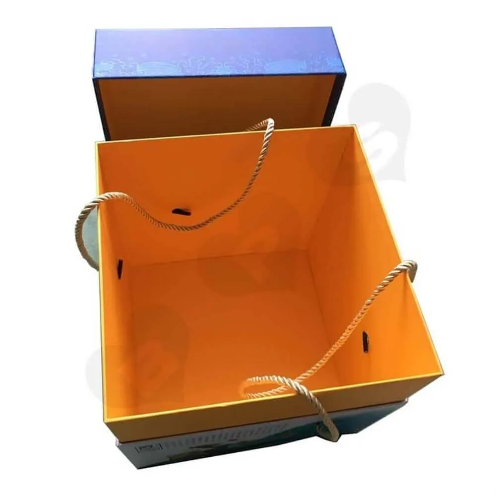 Full Over Spot Uv Varnished Tea Gift Box Side View Four